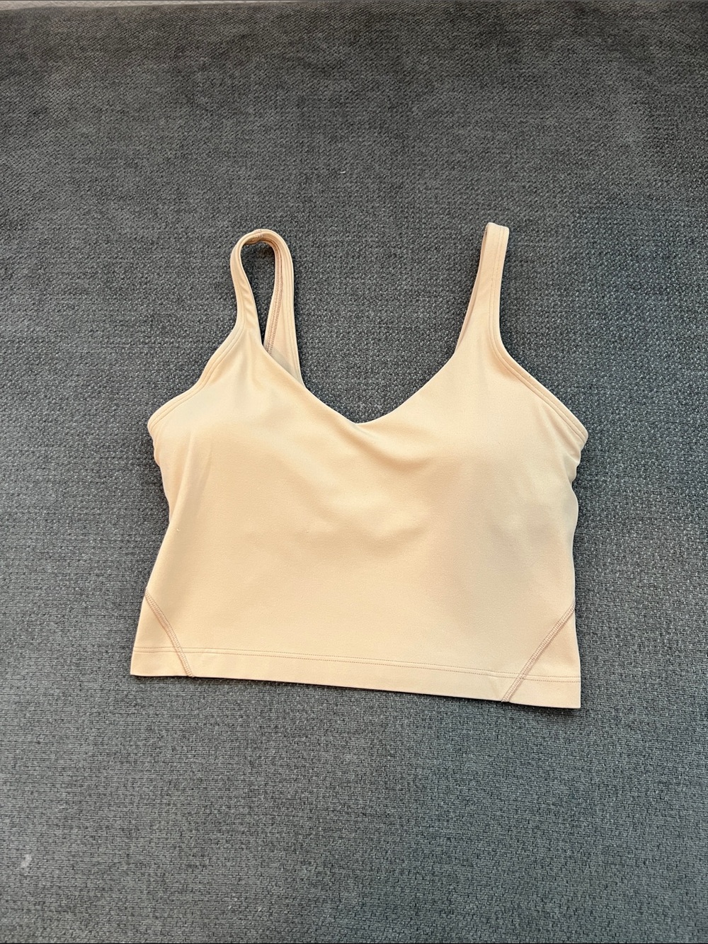 lululemon athletica Seamless V-Neck Bralette - Light Beige